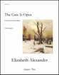 The Gate Is Open SATB choral sheet music cover